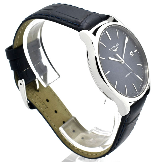 ロンジン LONGINES リール L4.960.4.92.2 ブルー 38mm 未使用品