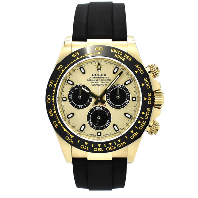 ロレックス　ROLEX　デイトナ　116518LN　シャンパン/ブラック　オイスターフレックス　18KYG　USED　中古
