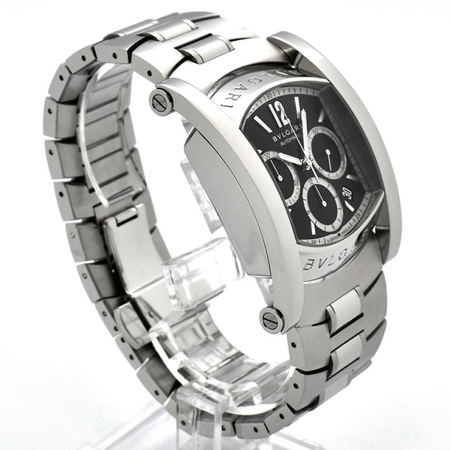 ブルガリ BVLGARI アショーマ クロノグラフ AA48BSSDCH 48mm ブラック USED 中古