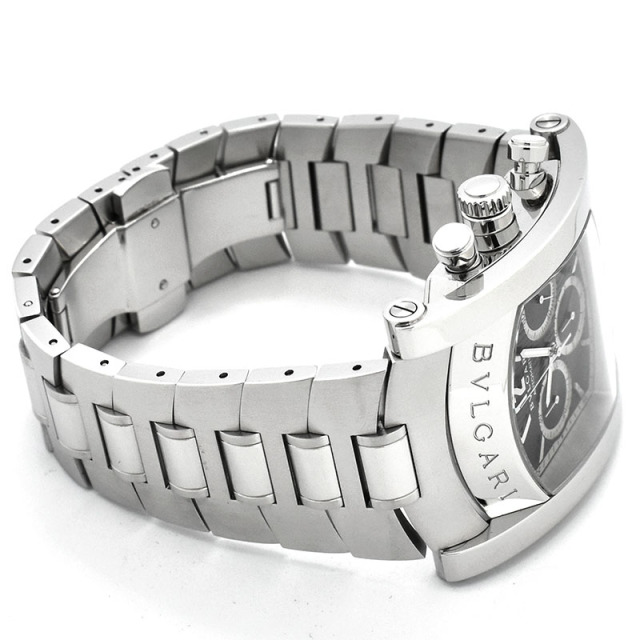 ブルガリ BVLGARI アショーマ クロノグラフ AA48BSSDCH 48mm ブラック USED 中古