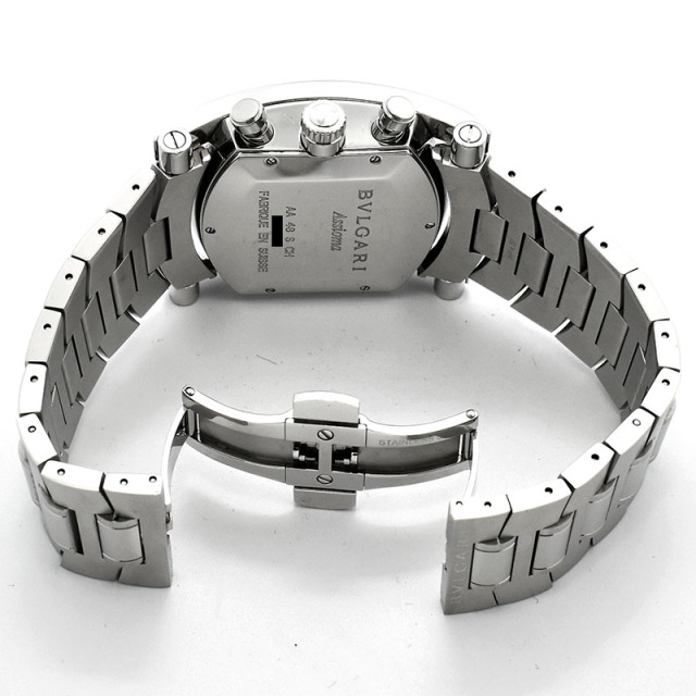 ブルガリ BVLGARI アショーマ クロノグラフ AA48BSSDCH 48mm ブラック USED 中古