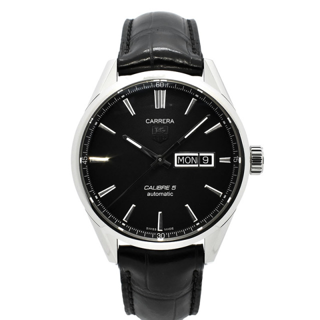 タグホイヤー　TAG HEUER　カレラ デイデイト キャリバー5　WAR201A.FC6266　ブラック　41mm　USED　中古