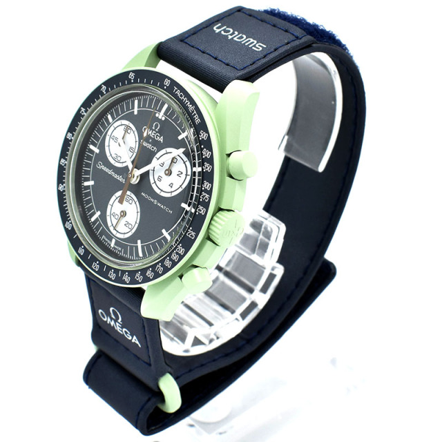 オメガ×スウォッチ OMEGA×Swatch ミッション オン アース SO33G100  