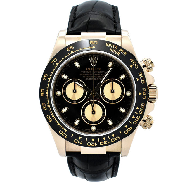 ロレックス　ROLEX　デイトナ　Ref.116515LN　18KERG　セラミックベゼル　40mm　革ベルト　ランダム番　USED　中古