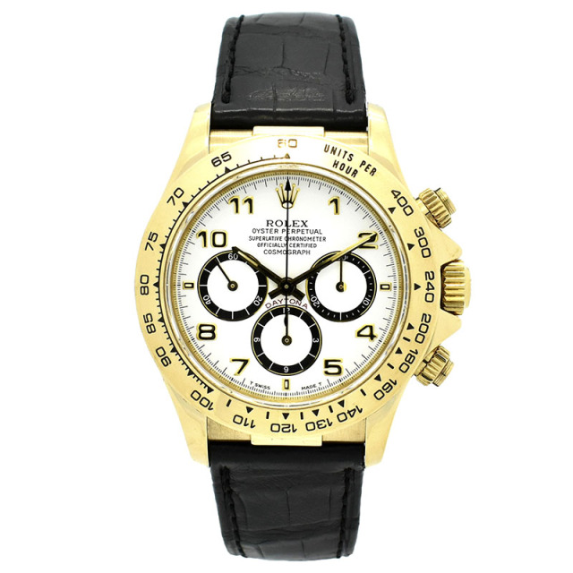 ロレックス　ROLEX　デイトナ　Ref.16518　逆6　ホワイト　N番　18KYG　USED　中古