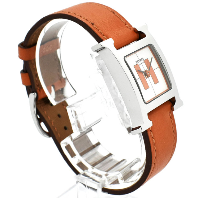 エルメス HERMES Hウォッチ HH1 210 レディース 腕時計 オレンジ 文字盤 クォーツ ウォッチ H Watch VLP 90217309ブランドエルメス