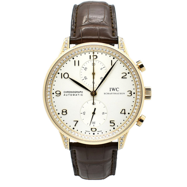 IWC　ポルトギーゼ クロノグラフ ダイヤコレクション　IW371486　18KPG　41mm　USED　中古
