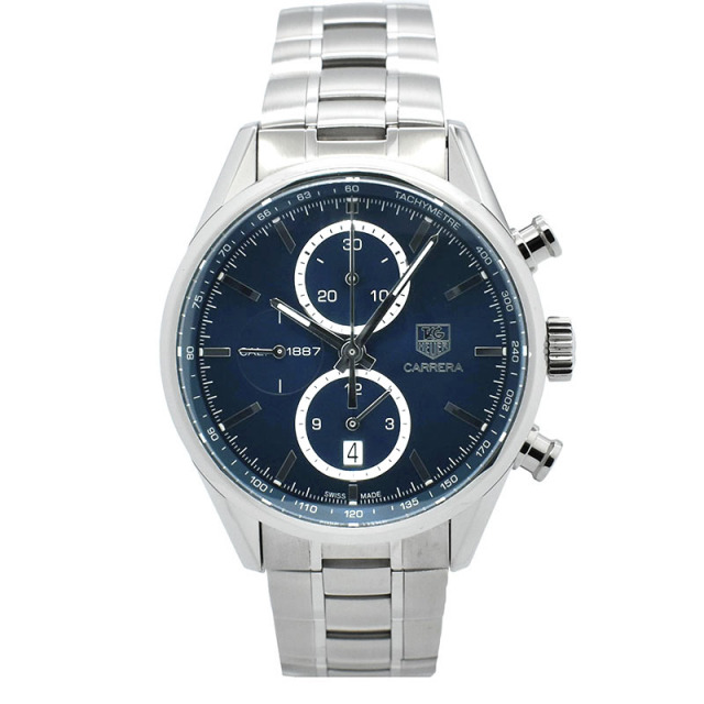 タグホイヤー　TAG HEUER　カレラクロノ　キャリバー1887　CAR2115.BA0724　41mm　SS　ブルー　自動巻　USED　中古