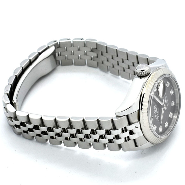 ロレックス ROLEX レディ デイトジャスト 28 Ref.279174G ダークグレー/10Pダイヤ 28mm USED 中古
