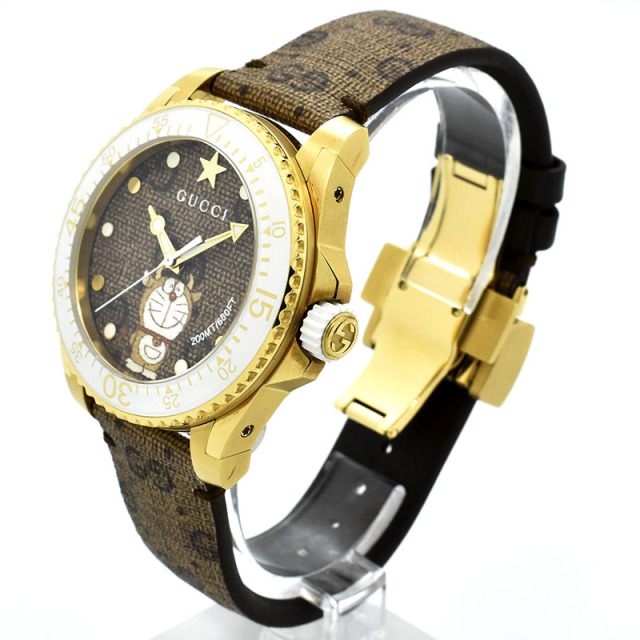 グッチ GUCCI ダイブ ドラえもん YA136334 中古
