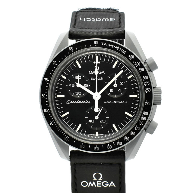 オメガ×スウォッチ　OMEGA×Swatch　ミッション トゥ ザ ムーン　SO33M100　バイオセラミック　42mm　未使用品