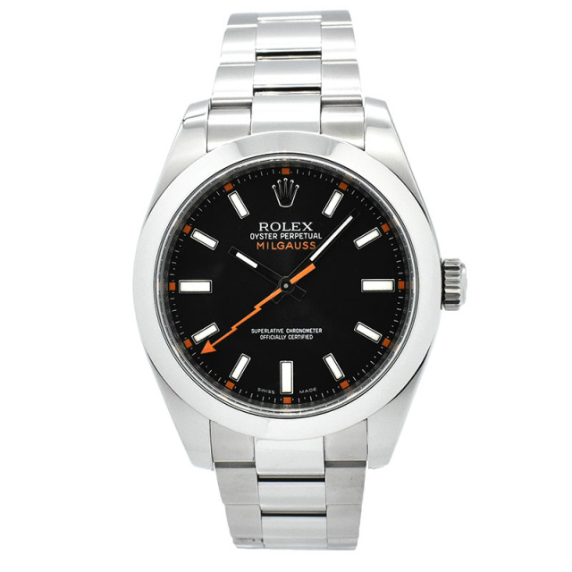 ロレックス　ROLEX　ミルガウス　Ref.116400　ブラック　V番　USED　中古