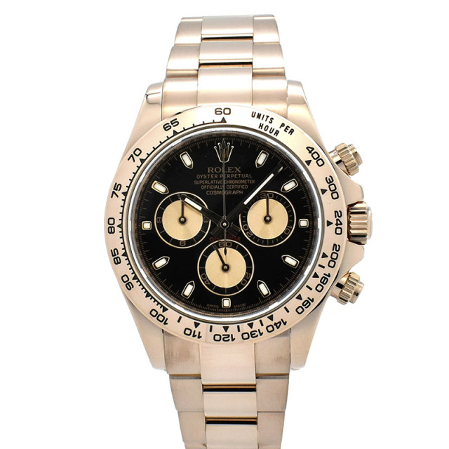 ロレックス　ROLEX　デイトナ　Ref.116505　エバーローズゴールド　ブラック/ピンク　ランダム番　40mm　USED　中古