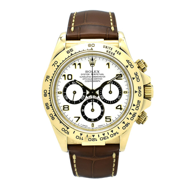 ロレックス　ROLEX　デイトナ　Ref.16518　ホワイト　T番　18KYG　USED　中古