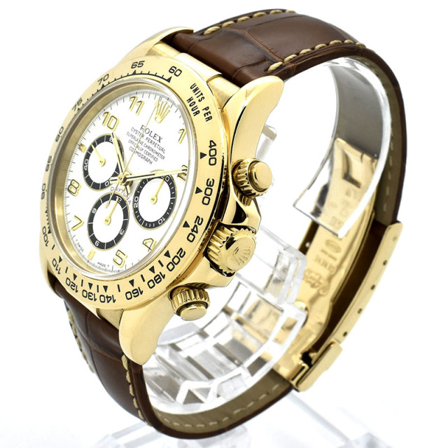 ロレックス ROLEX デイトナ Ref.16518 ホワイト T番 18KYG USED 中古