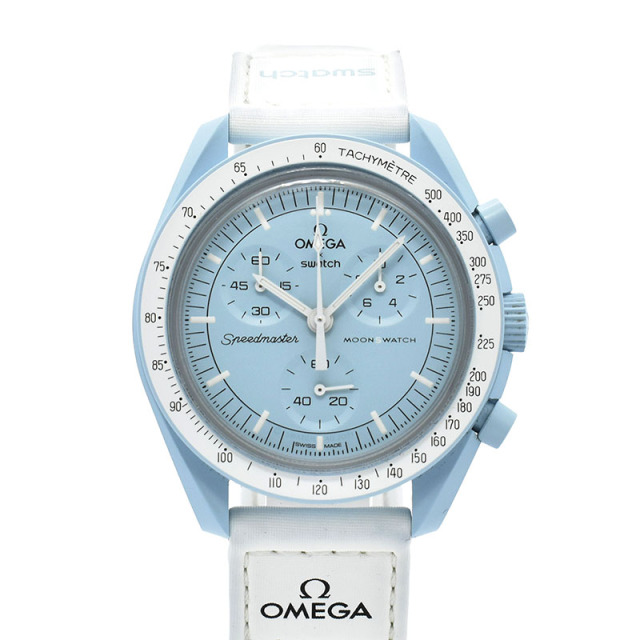オメガ×スウォッチ　OMEGA×Swatch　ミッション トゥ ウラヌス　SO33L100　バイオセラミック　42mm　USED　中古