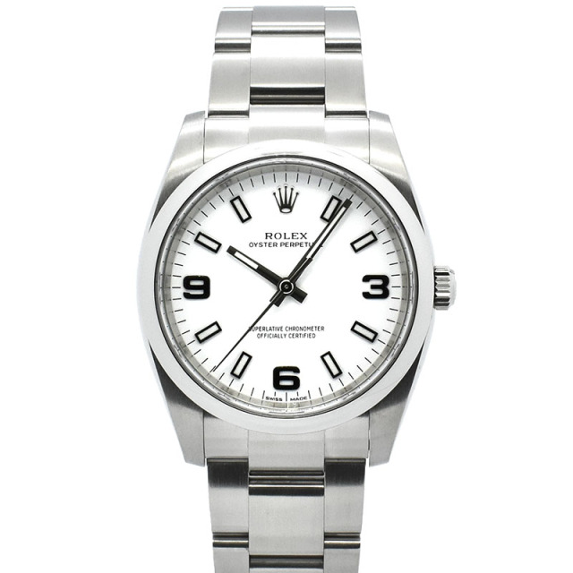 ロレックス　ROLEX　オイスターパーペチュアル　Ref.114200　ホワイト369　34mm　ランダム番　USED　中古
