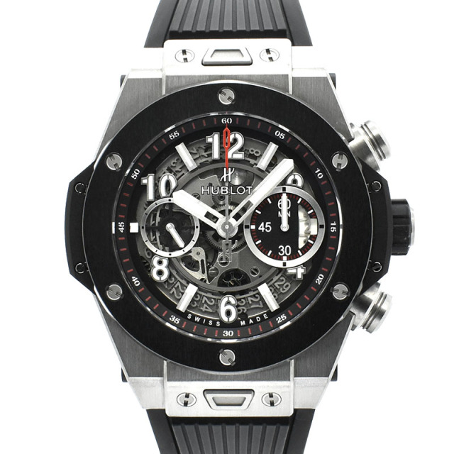 ウブロ　HUBLOT　ビッグバン ウニコ チタニウム セラミック　411.NM.1170.RX　45mm　USED　中古