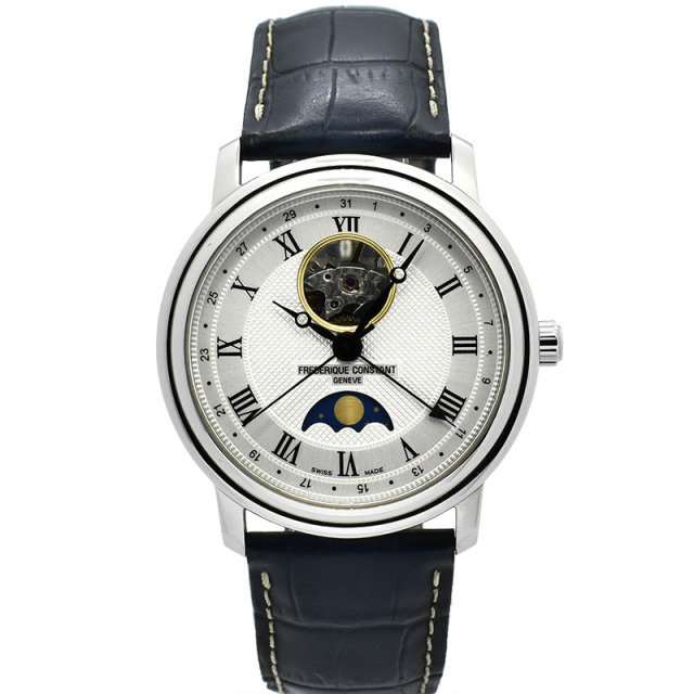 フレデリック・コンスタント　FREDERIQUE CONSTANT　クラシック ハートビート ムーンフェイズ　FC-335MC4P6　シルバー　40mm　USED　中古