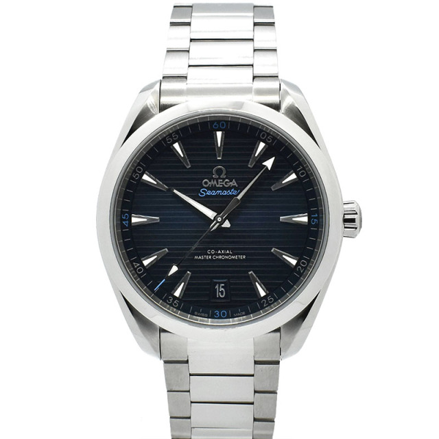 オメガ　OMEGA　シーマスター アクアテラ マスタークロノメーター　220.10.41.21.03.001　ブルー　41mm　USED　中古
