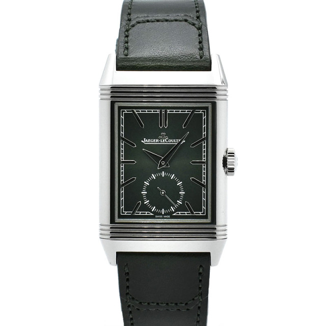 ジャガールクルト　Jaeger LeCoultre　レベルソ トリビュート スモールセコンド　Q397843J　45.6×27.4mm　グリーン　手巻き　未使用品