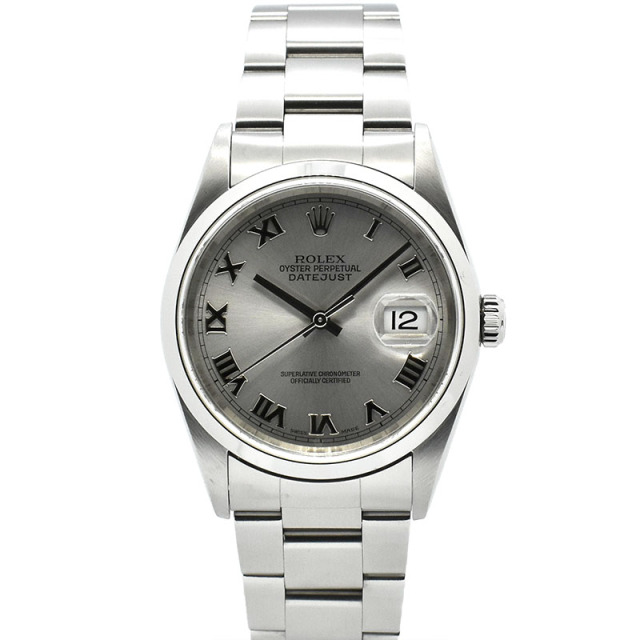 ロレックス ROLEX デイトジャスト Ref.16200 グレーローマ 36mm F番 USED 中古