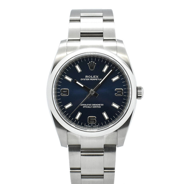 ロレックス　ROLEX　オイスターパーペチュアル　Ref.114200　ブルー369　34mm　ランダム番　USED　中古