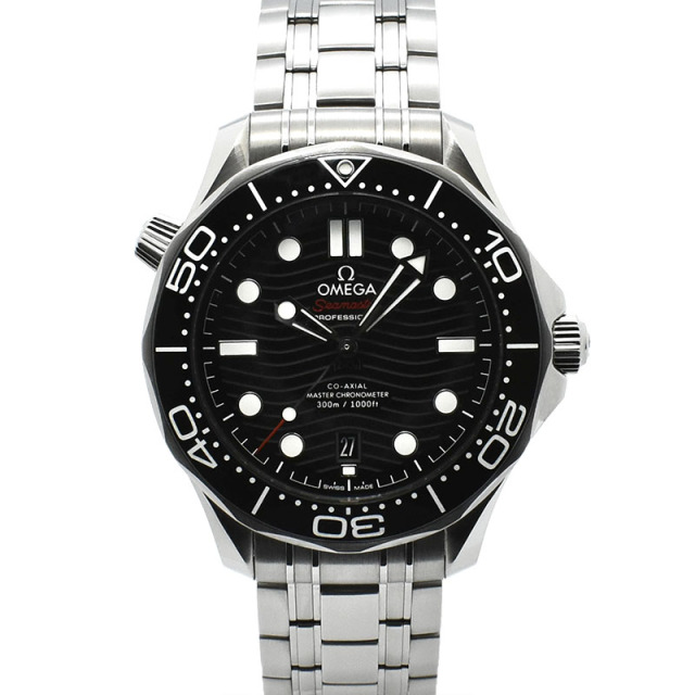 オメガ　OMEGA　シーマスター300 コーアクシャル マスタークロノメーター　210.30.42.20.01.001　ブラック　42mm　USED　中古