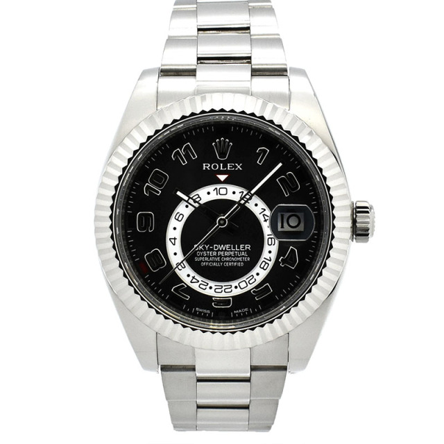 ロレックス　ROLEX　スカイドゥエラー　Ref.326939　18KWG　ブラック　42mm　USED　中古