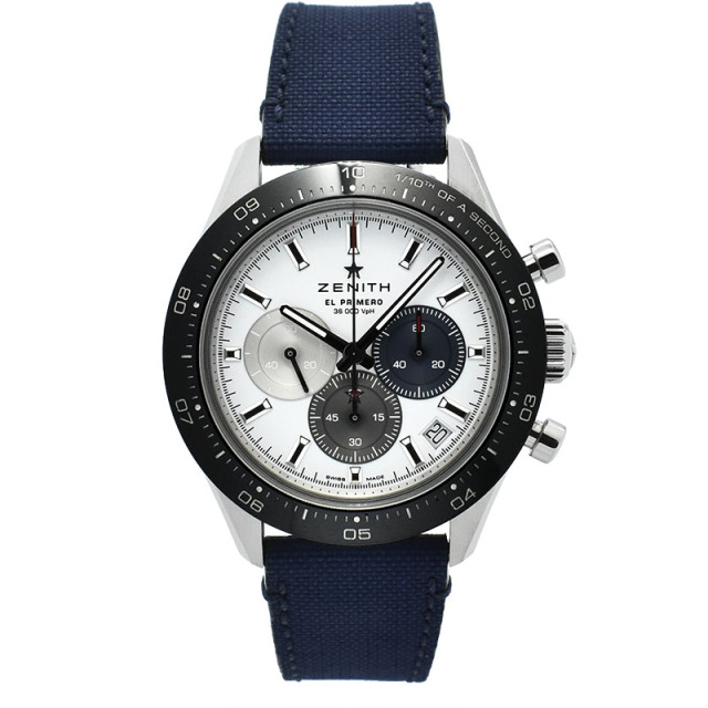 ゼニス　ZENITH　クロノマスタースポーツ　03.3100.3600/69.C823　ブレスレット付き　ホワイト　41mm　USED　中古