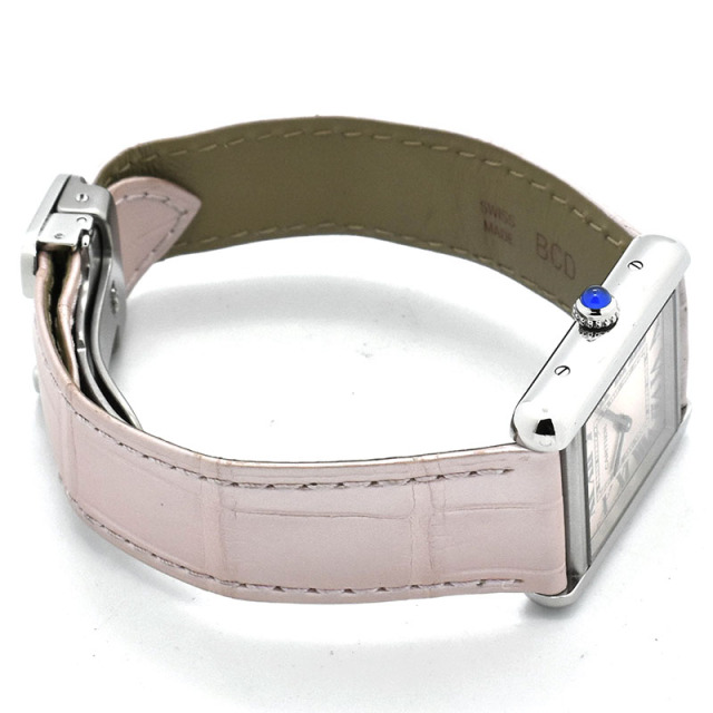 カルティエ CARTIER タンクソロ SM W5200000 31×24.4mm ピンク クォーツ USED 中古