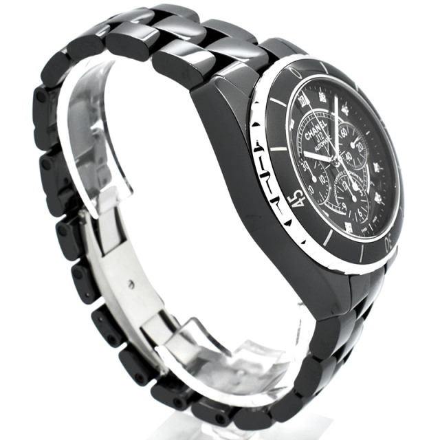 シャネル CHANEL J12 クロノグラフ Ref.H2419 9Pダイヤ 41mm USED 中古
