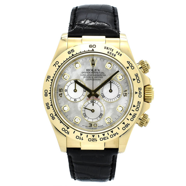 ロレックス　ROLEX　デイトナ　Ref.116518NG　ホワイトシェル　D番　18KYG　USED　中古