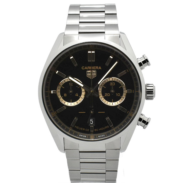 タグホイヤー　TAG HEUER　カレラ キャリバーホイヤー02 クロノグラフ ジャパンリミテッドエディション　CBN2019.BA0642　日本300本限定　SS　42mm　USED　中古
