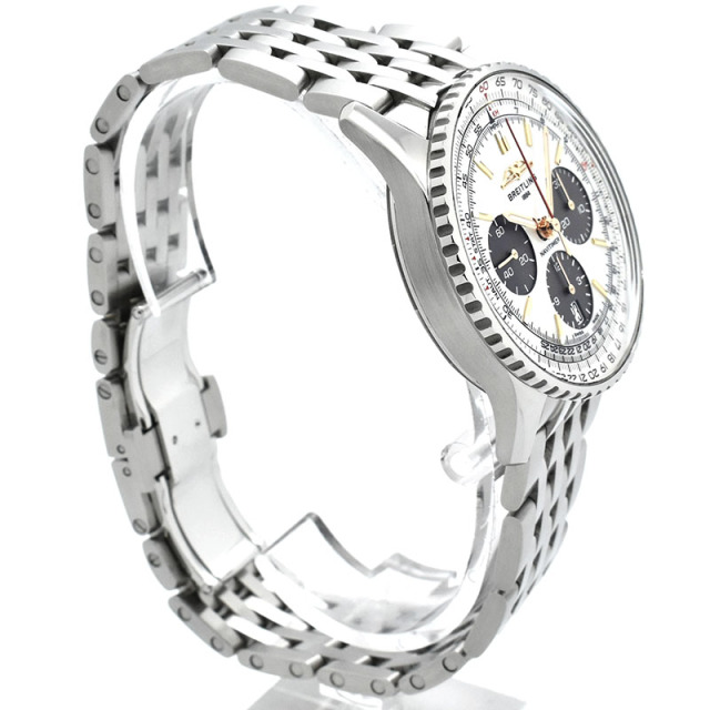 ブライトリング BREITLING ナビタイマーB01 クロノグラフ 41 ジャパンリミテッド AB0139211A1A1 ホワイトシェル USED 中古