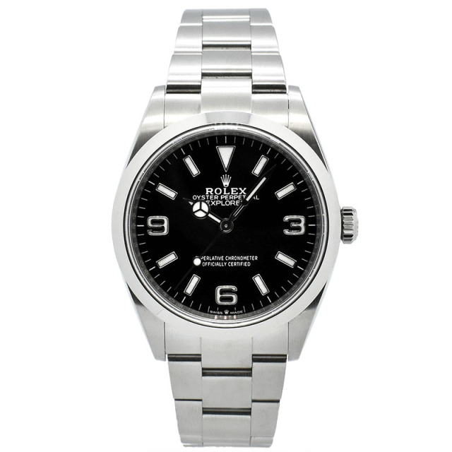 ロレックス　ROLEX　エクスプローラー1　Ref.124270　36mm　ブラック　USED　中古