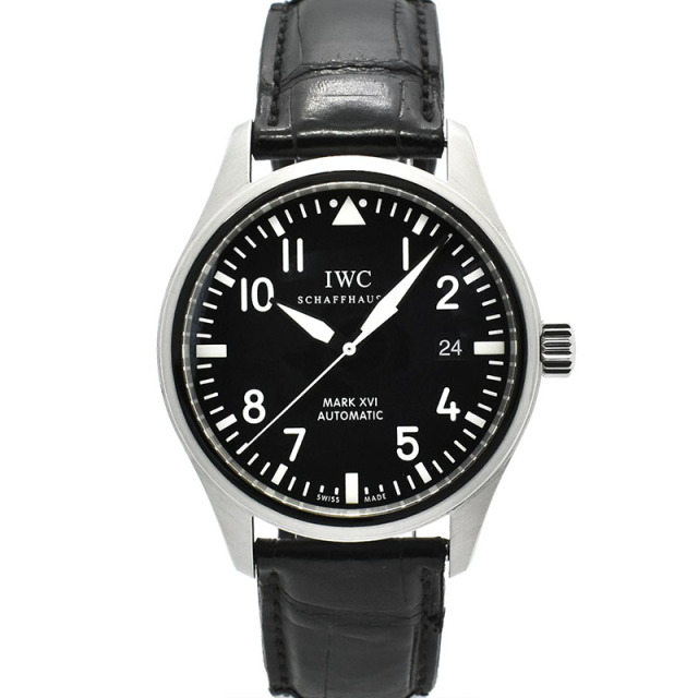 IWC　マーク16　IW325501　SS　ブラック　革ベルト　自動巻　39mm　USED　中古