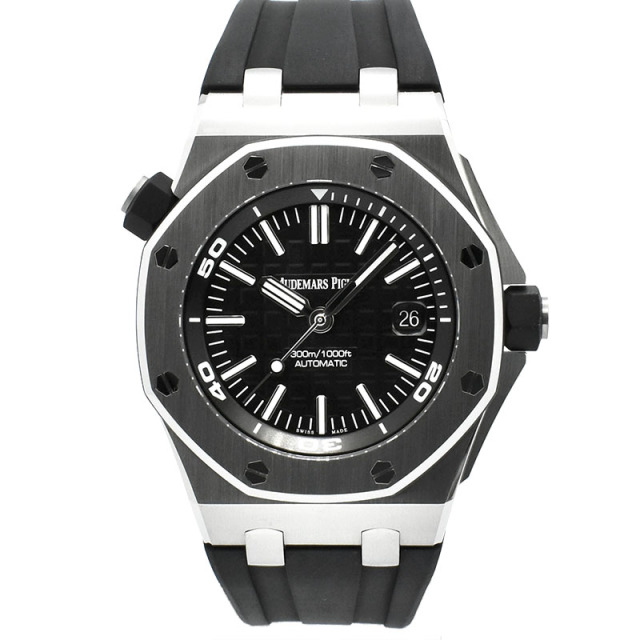 オーデマ・ピゲ　AUDEMARS PIGUET　ロイヤルオーク オフショアダイバー　15710ST.OO.A002CA.01　ブラック　SS　42mm　USED　中古