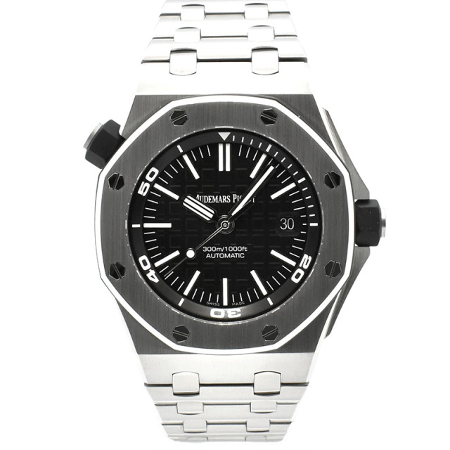 オーデマ・ピゲ　AUDEMARS PIGUET　ロイヤルオーク オフショアダイバー　15710ST.OO.A002CA.01　ブラック　SS　42mm　USED　中古