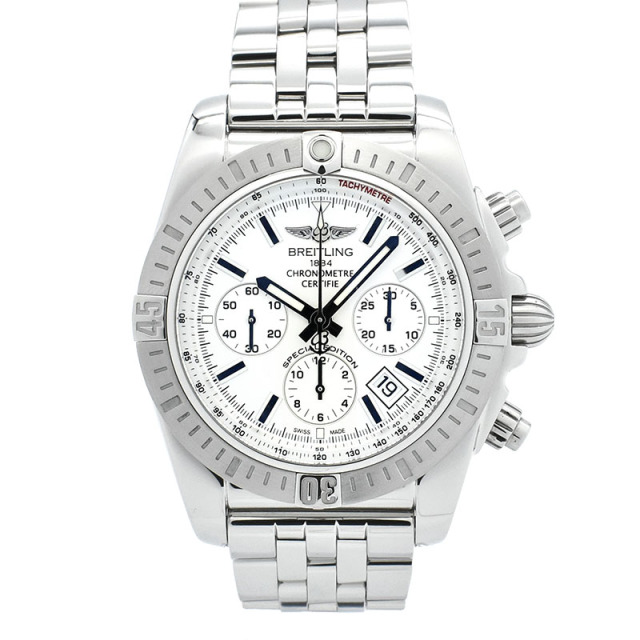ブライトリング　BREITLING　クロノマットJSP　A011G29PA(AB0115)　日本限定　シルバー　SS　44mm　USED　中古