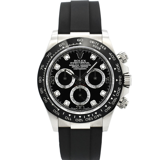 ロレックス　ROLEX　デイトナ　Ref.116519LNG　8Pダイヤ　18KWG　オイスターフレックス　40mm　USED　中古