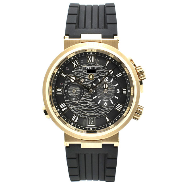 ブレゲ　BREGUET　マリーン アラーム ミュージカル 5547　5547BR/G3/9ZU　40mm　18KRG　USED　中古