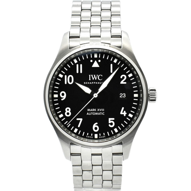 IWC　パイロットウォッチ　マーク18　IW327011　ブラック　40mm　USED　中古