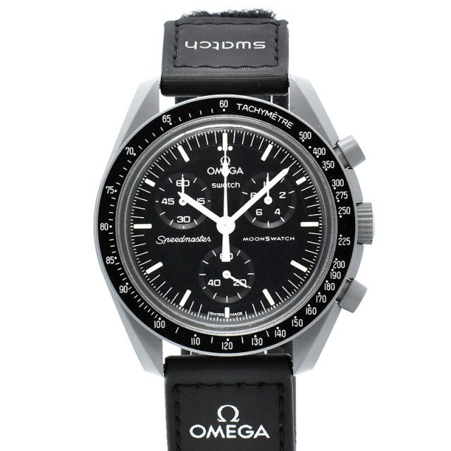 オメガ×スウォッチ　OMEGA×Swatch　ミッション トゥ ザ ムーン　SO33M100　バイオセラミック　42mm　USED　中古