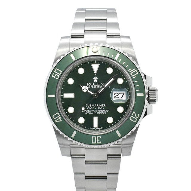 ロレックス　ROLEX　サブマリーナデイト グリーン　Ref.116610LV　G番　USED　中古