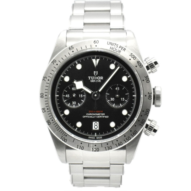 チューダー(チュードル)　TUDOR　ヘリテージ ブラックベイ クロノグラフ　Ref.79350　41mm　ブラック　USED　中古