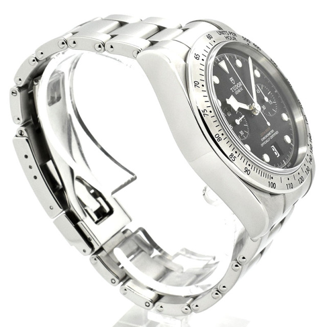チュードル TUDOR ヘリテージ ブラックベイ クロノグラフ 79350 中古