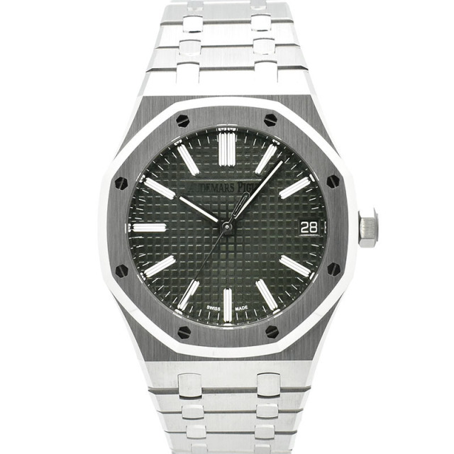 オーデマ・ピゲ　AUDEMARS PIGUET　ロイヤルオーク オートマティック　15510ST.OO.1320ST.09　41mm　グリーン　未使用品