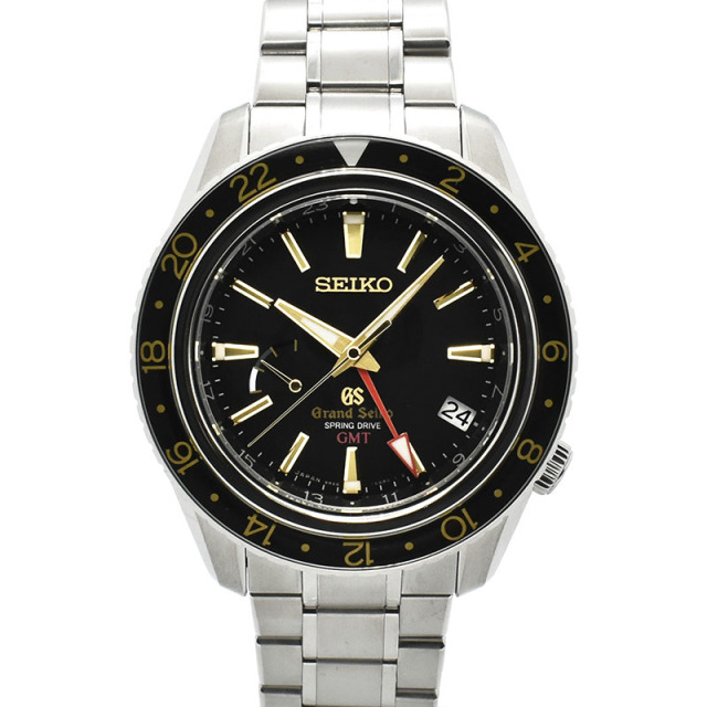 グランドセイコー　GRAND SEIKO　スプリングドライブ GMT　SBGE015　ブラック　44mm　マスターショップ限定　USED　中古