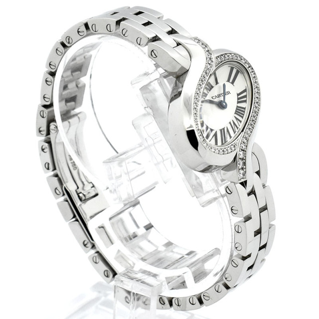 カルティエ CARTIER デリス ドゥ カルティエ WG800004 クォーツ 約30×36mm 18KWG USED 中古